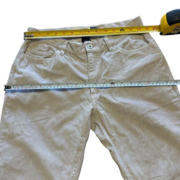 Womens Pants Size 8 Tan Corduroy Work Wear Low Rise Flare Casual Classic Retro - Picture 3 of 7